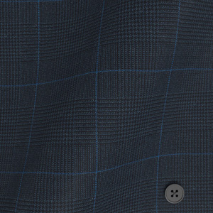 MARLING&EVANS NAVY GLENCHECK BLUE WINDOW PANE(PN-KG97824)