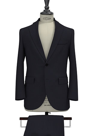 CANONICO Super100s Navy Shadow Check (PN-NB99185)