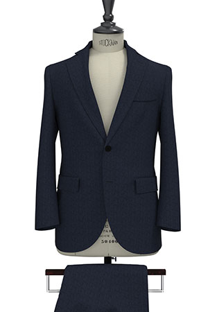 CANONICO Super100s Navy Melange (PN-NB99196)