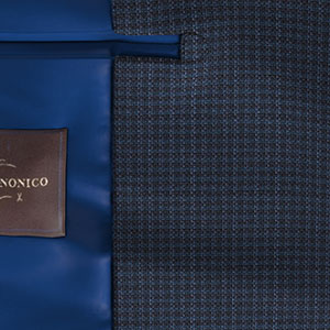 CANONICO ネイビー チェック(PN-NB100423)